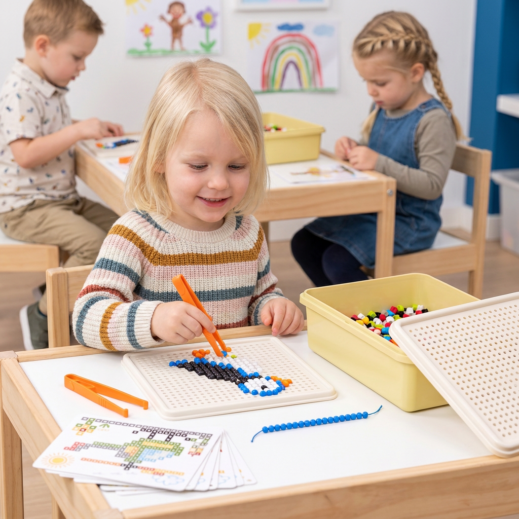 Montessori Leerspel met Steekmozaïek