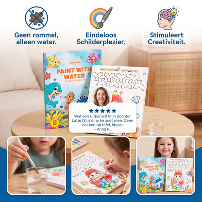 Aquarel Kleurboek met Penseel – Schoon Schilderplezier met Alleen Water