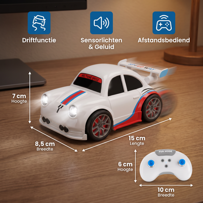 RC-Raceauto met Driftfunctie voor Kinderen – Afstandsbediend met Sensorlichten & Geluid