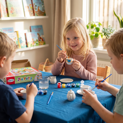 DIY Keramieken Theeservies om te Beschilderen voor Kinderen