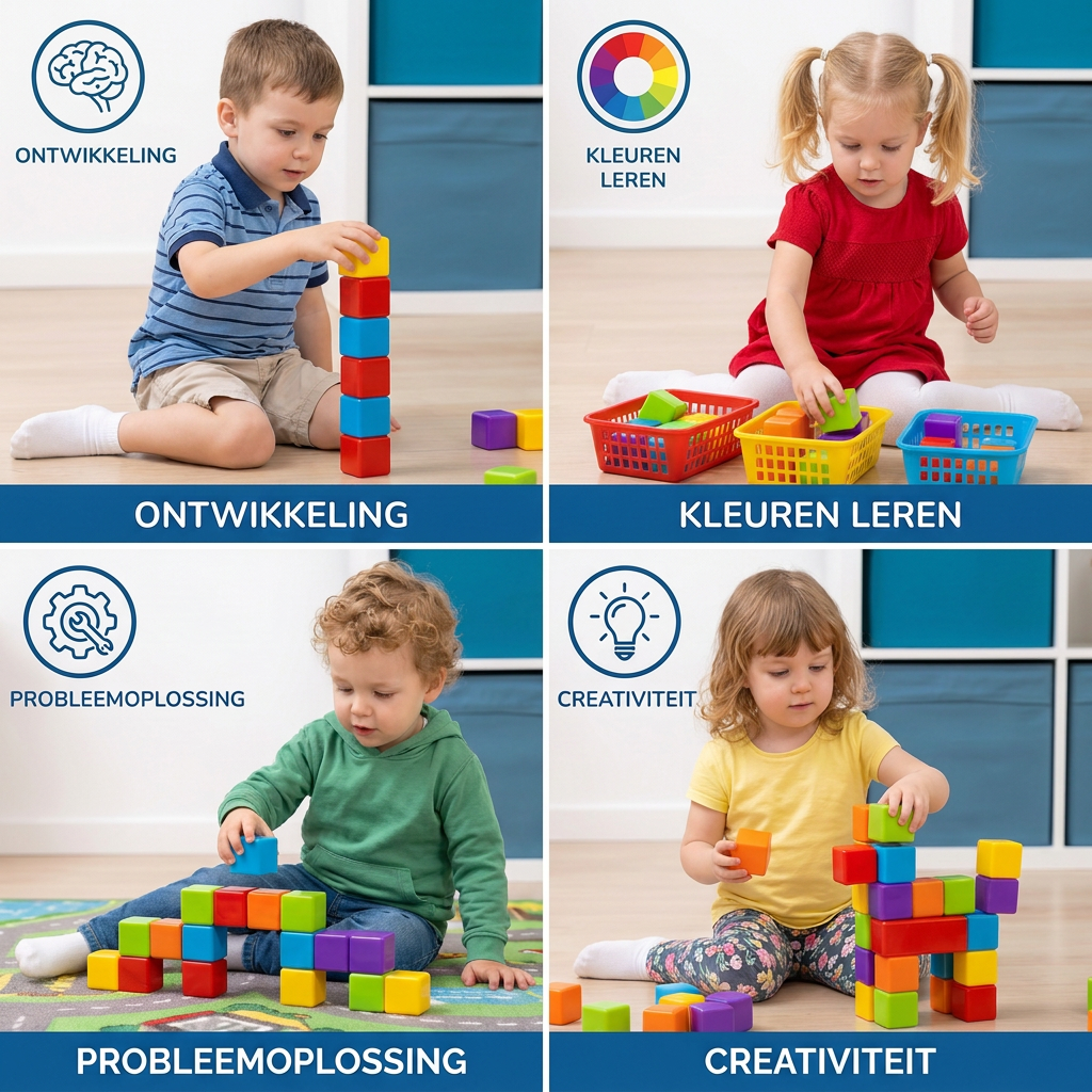 Peuterveilige Magnetische Bouwstenen van 4,2 cm – STEM-Leerblokken