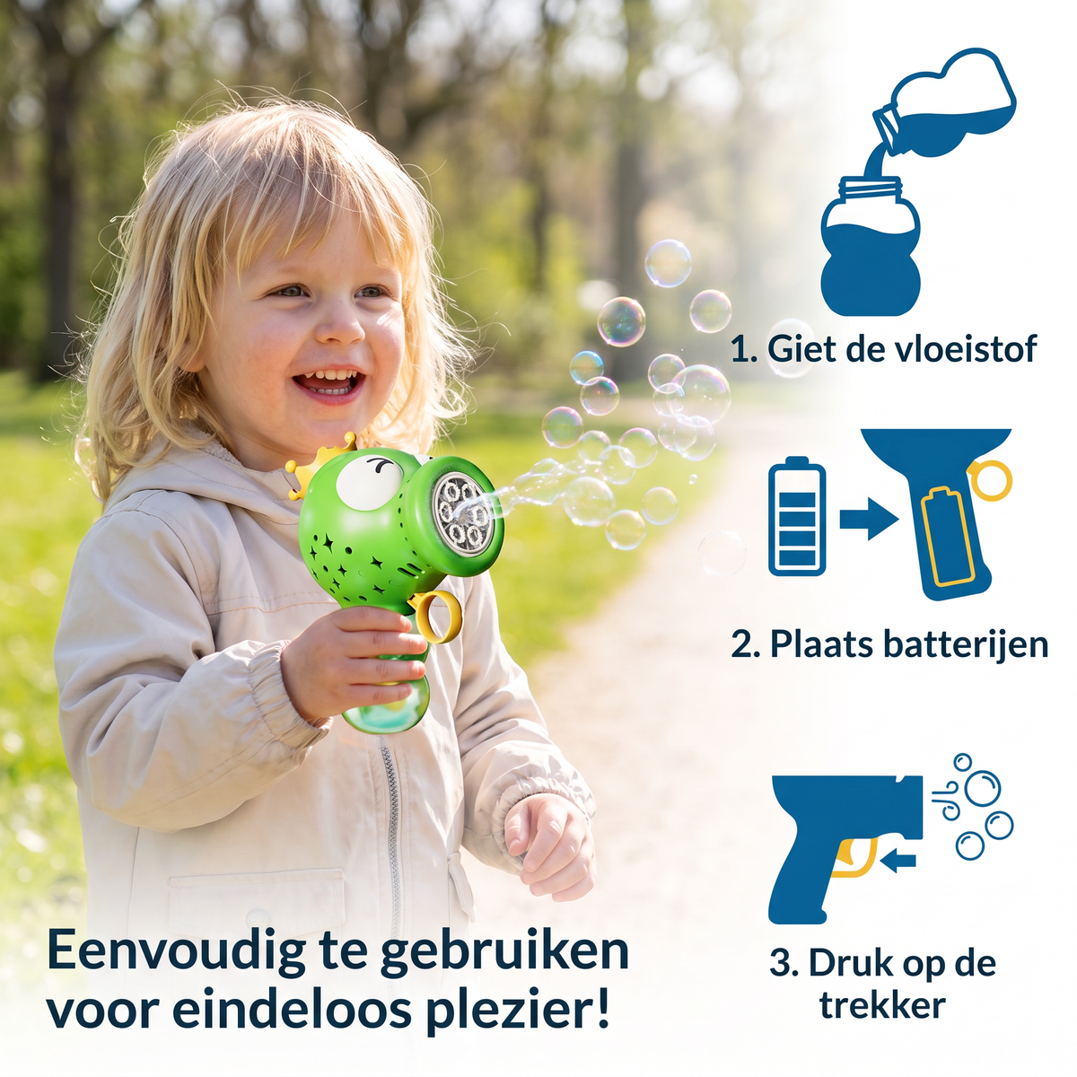 Schattige Automatische Bellenblaasmachine – Elektrische Bellenblazer voor Kinderen