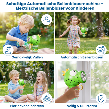 Schattige Automatische Bellenblaasmachine – Elektrische Bellenblazer voor Kinderen