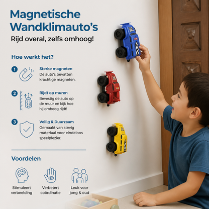 Magnetische Wandklimauto's