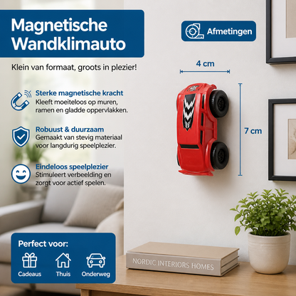 Magnetische Wandklimauto's