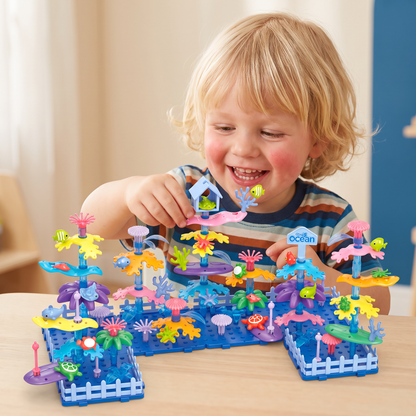 Kinder Bloementuin Steekspel – Creatieve Bouwset