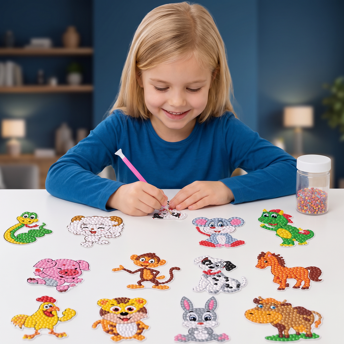 DIY Diamondpainting Sticker Knutselset Voor Kinderen