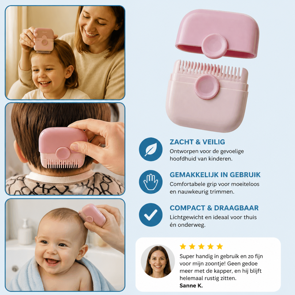 Kindvriendelijke en Zachte Haarknipkam