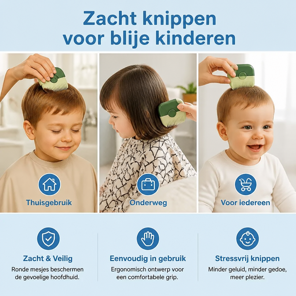 Kindvriendelijke en Zachte Haarknipkam