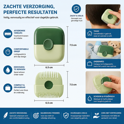 Kindvriendelijke en Zachte Haarknipkam