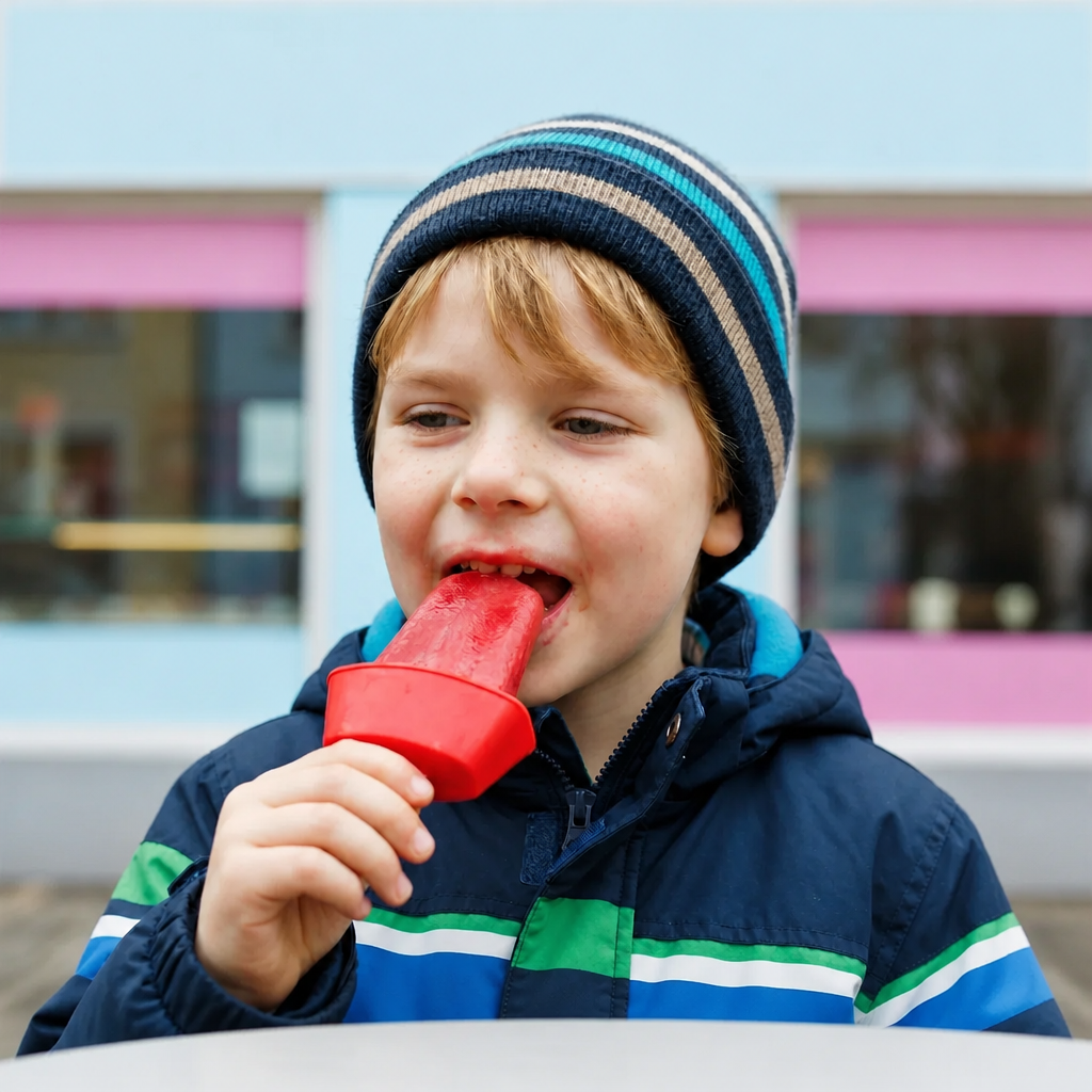 2-delige Set Druppelvrije IJshouders voor Kinderen – Knoeivrije IJsvanger met Rietje