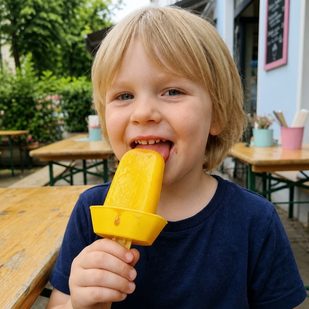 2-delige Set Druppelvrije IJshouders voor Kinderen – Knoeivrije IJsvanger met Rietje
