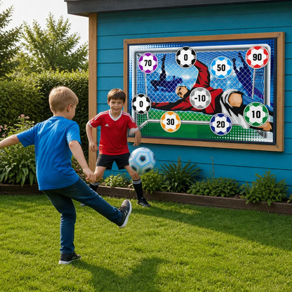 Kleefbare Voetbal Doelschietwand – Indoor & Outdoor Trainings- en Spelset