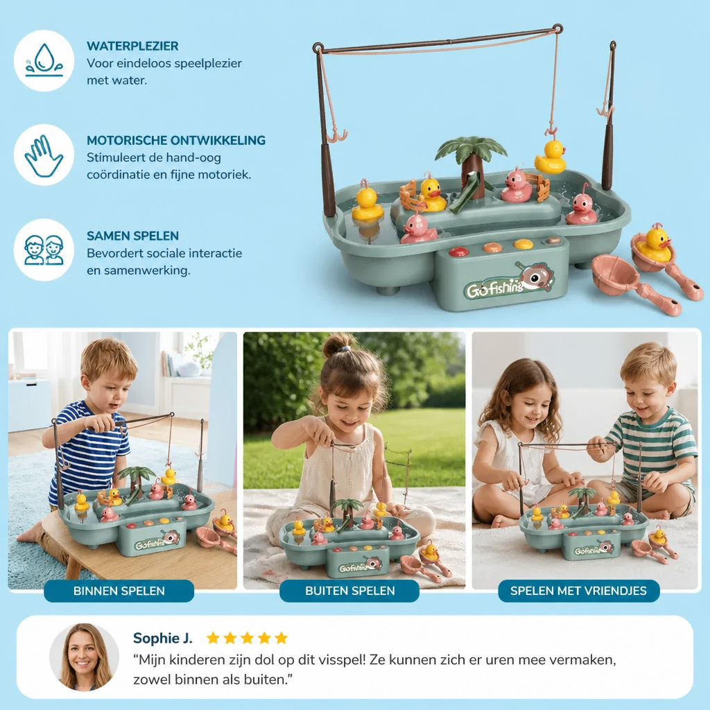 Interactief Visspel voor Kinderen – Waterspeelgoedset voor Gezamenlijk Speelplezier