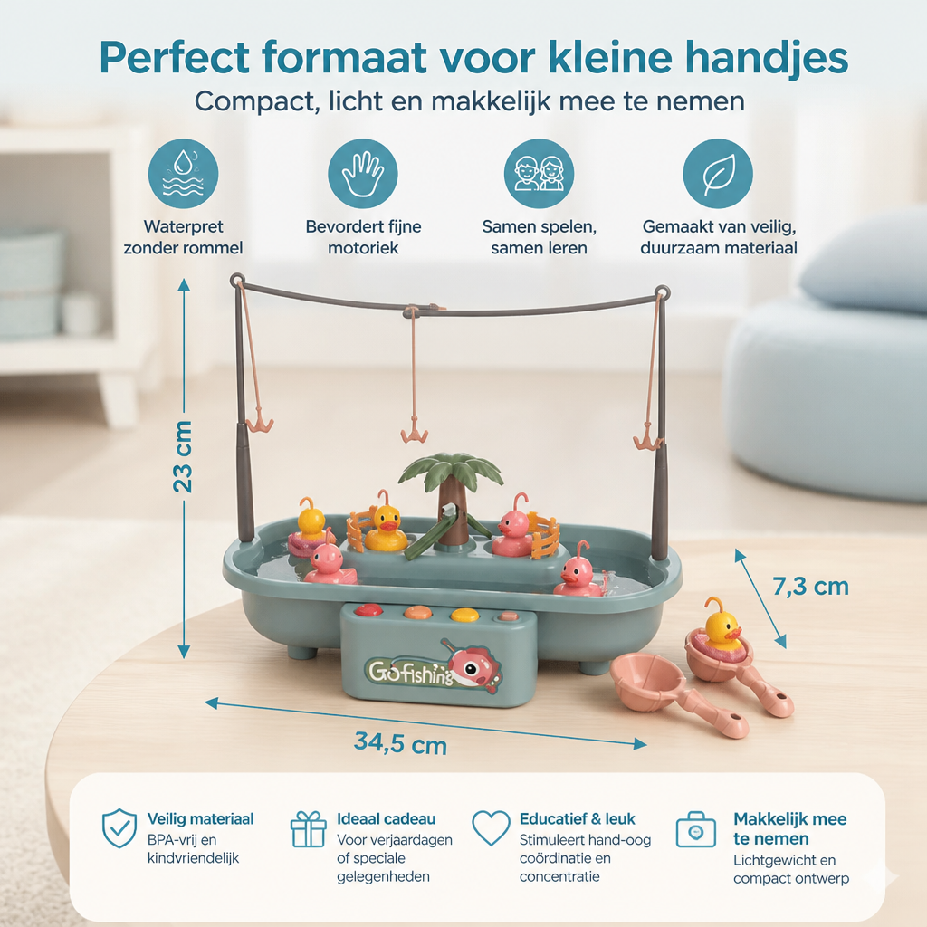 Interactief Visspel voor Kinderen – Waterspeelgoedset voor Gezamenlijk Speelplezier