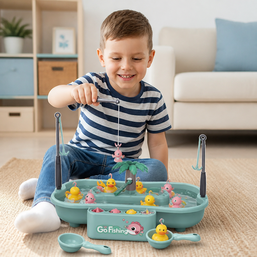 Interactief Visspel voor Kinderen – Waterspeelgoedset voor Gezamenlijk Speelplezier