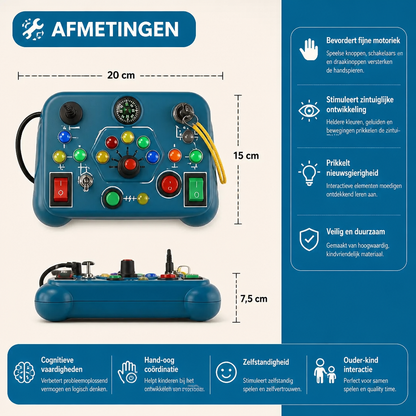 Montessori Activiteitenspeelgoed voor Kinderen – Leerspeelgoed ter Bevordering van Motoriek, Begrip & Creativiteit