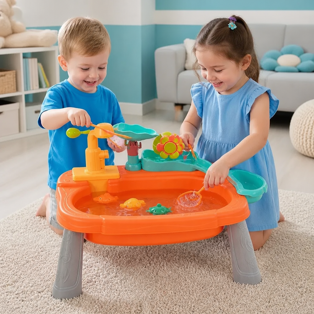 Ergonomisch Verhoogde Kinderkeuken met Elektrische Waterfunctie