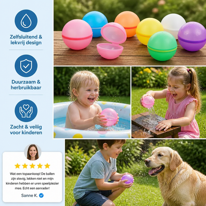 Herbruikbare Waterballonnen – Zelfsluitend & Siliconen