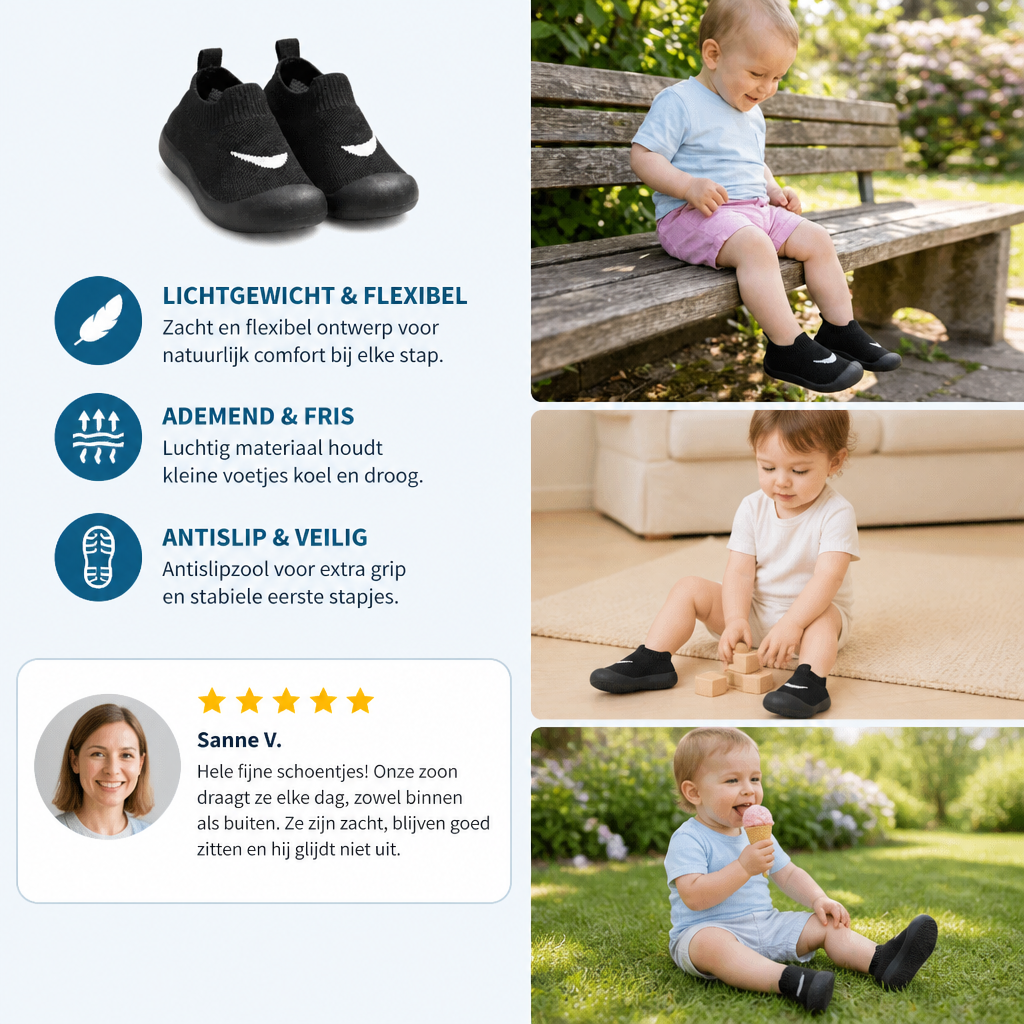 Zomerschoentjes voor Baby's met Antislipzool en Ademend Materiaal