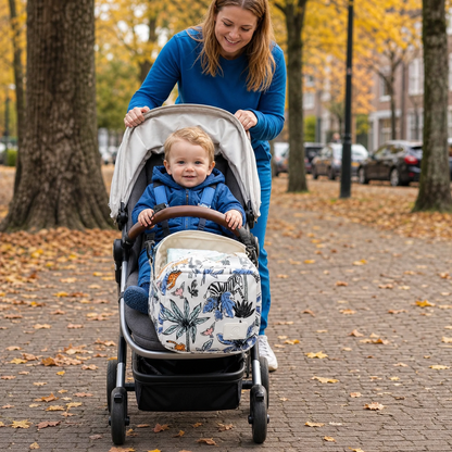 3-in-1 Kinderwagenorganizer – Waterdichte Luiertas met Geïsoleerde Vakken