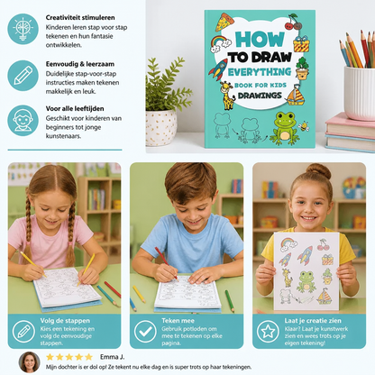 Montessori Tekenleerboek – Stap voor stap leren tekenen en oefenen