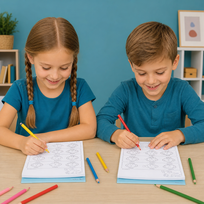 Montessori Tekenleerboek – Stap voor stap leren tekenen en oefenen