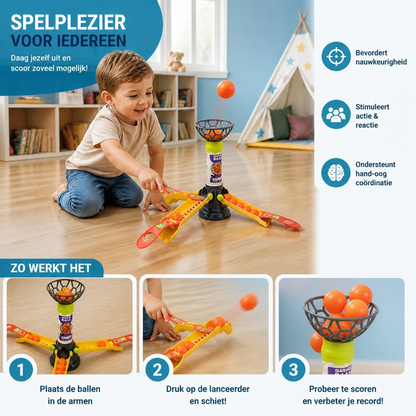 Snel basketbal-schietspel voor het hele gezin