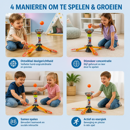 Snel basketbal-schietspel voor het hele gezin