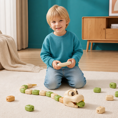 Interactief groeiend RC-slangenspeelgoed met STEM-functie – Eet bouwstenen en wordt langer