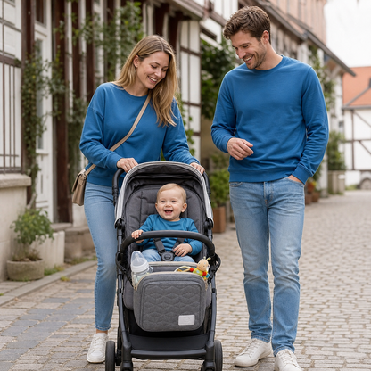 3-in-1 Kinderwagenorganizer – Waterdichte Luiertas met Geïsoleerde Vakken
