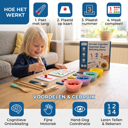 Nummersorteerspel met kralen – leer cijfers en tellen op een speelse manier
