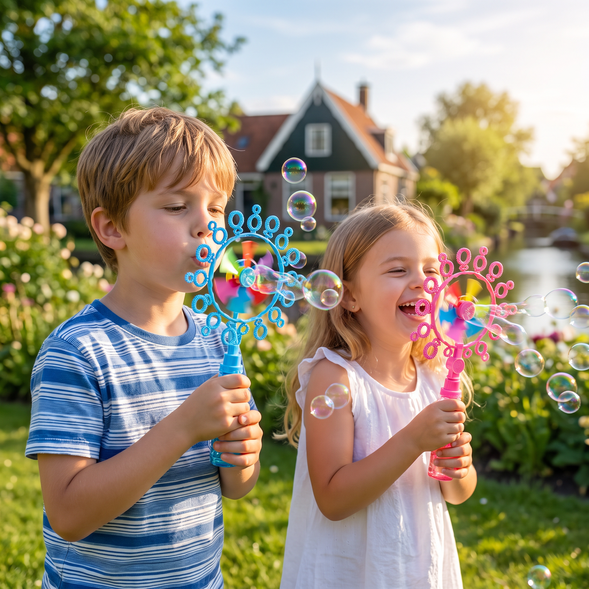 Bellenblaas Speelgoedset Voor Kinderen Met Windmolenontwerp Voor Speelplezier