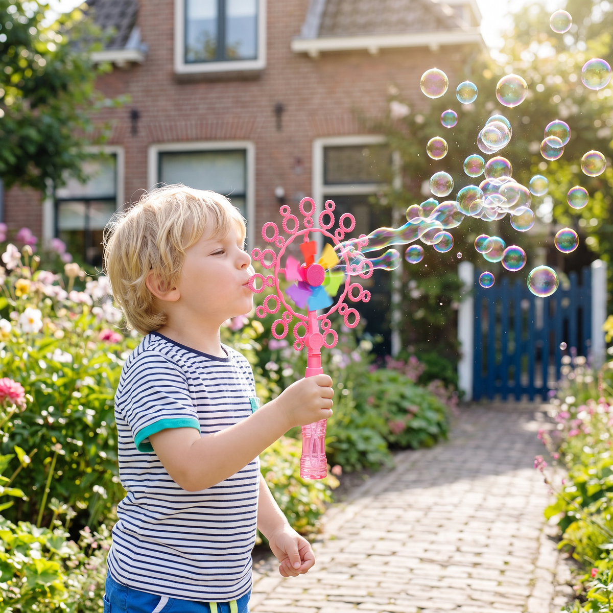 Bellenblaas Speelgoedset Voor Kinderen Met Windmolenontwerp Voor Speelplezier