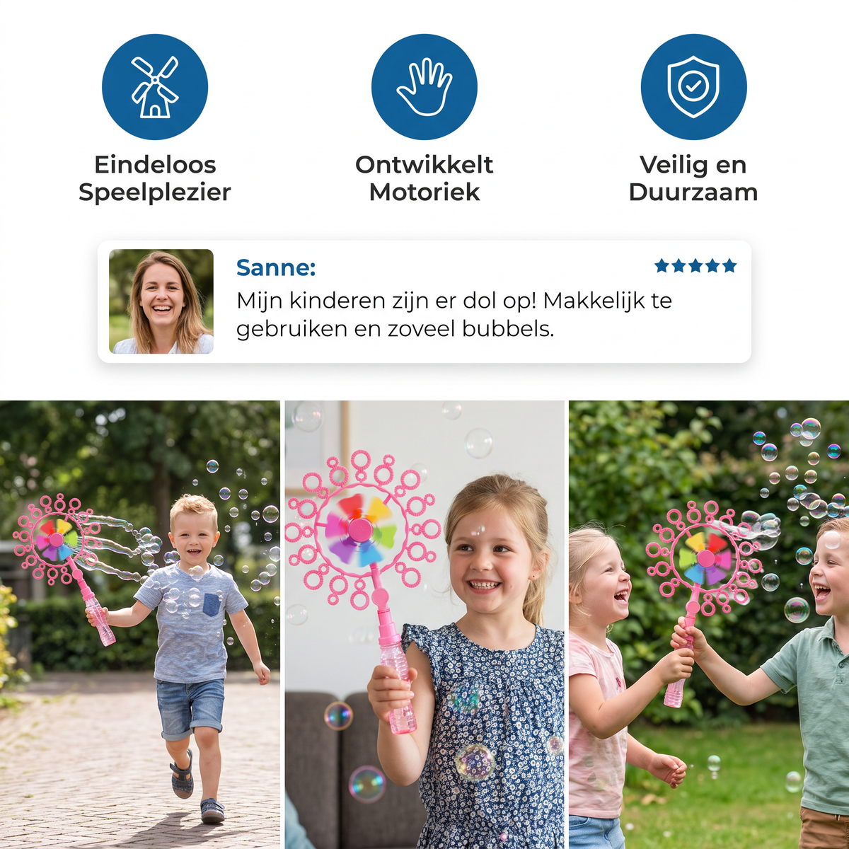 Bellenblaas Speelgoedset Voor Kinderen Met Windmolenontwerp Voor Speelplezier
