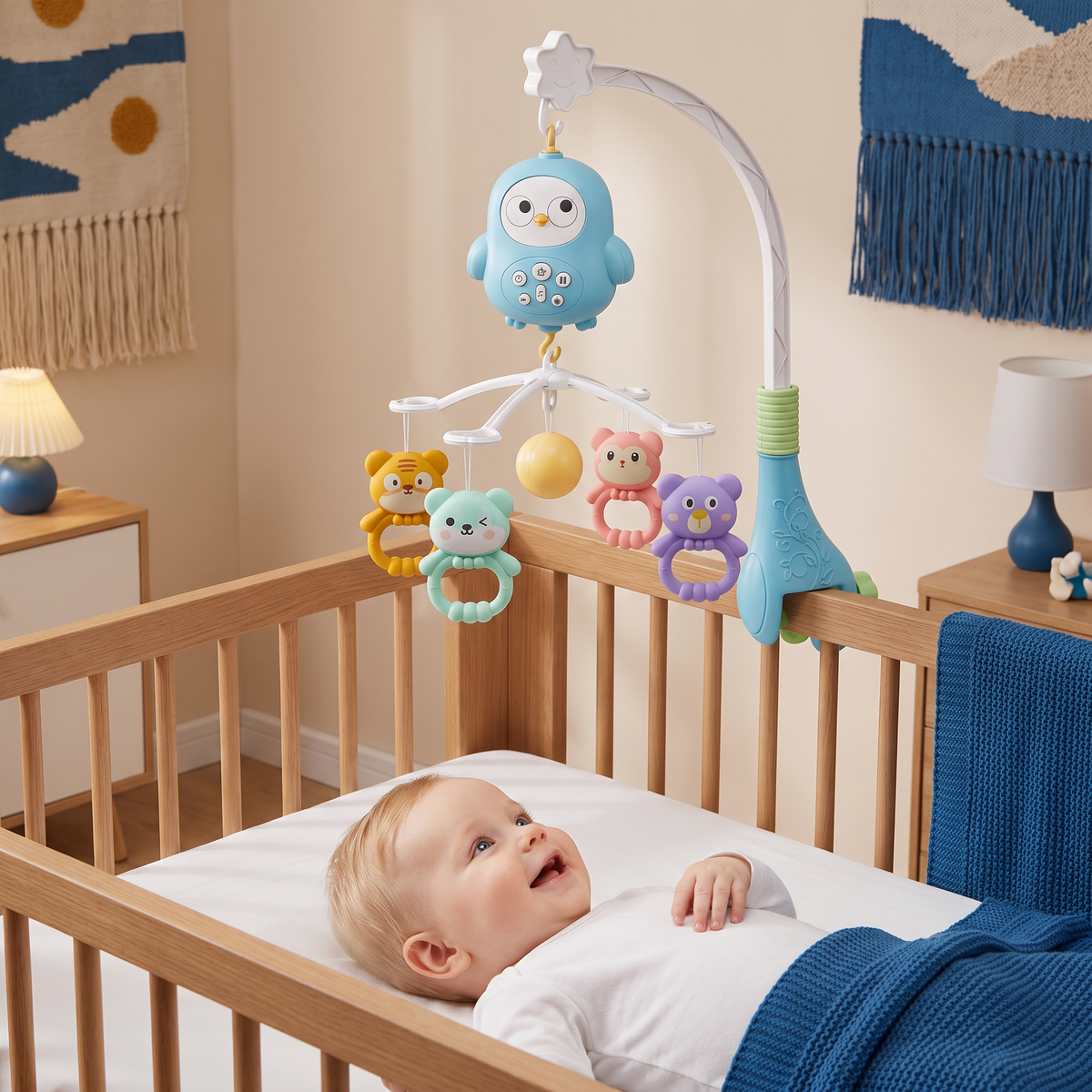 Mobielspeelgoed voor Babybedje & Verschoontafel
