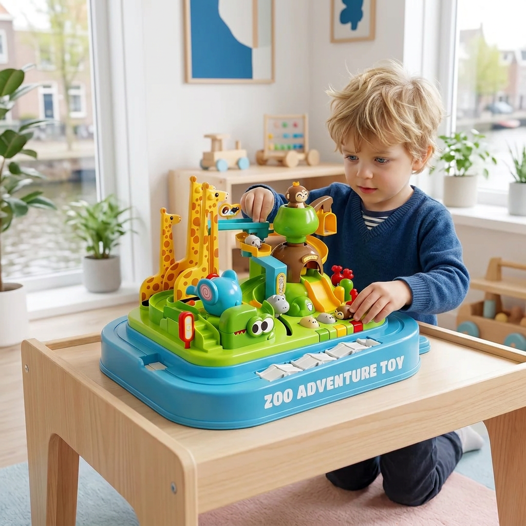 Zoo-avonturen treinbaanspeelgoed