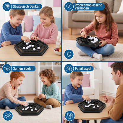 Push-Chess Familiestrategiespel – Interactief Logica- & Denkspel Voor Kinderen