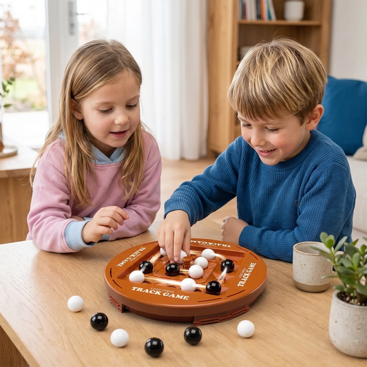 Draaibaar Logica-Schaakspel – 4-Op-Een-Rij Strategie- & Denkspel Voor Kinderen & Familie