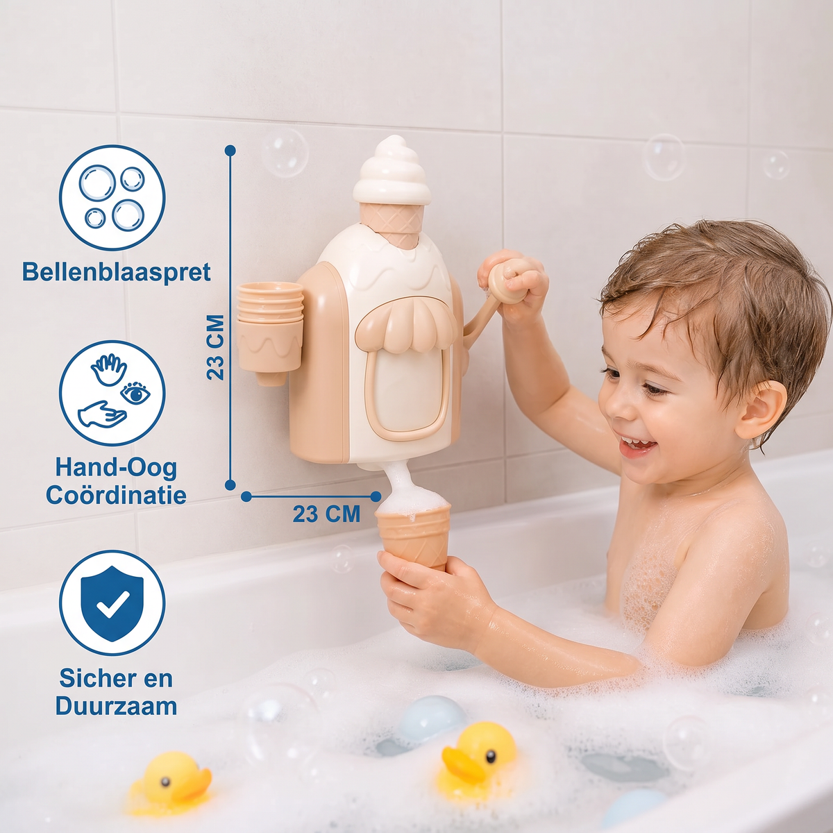 IJsmachine Baby Badspeelgoed met Zeepbellen