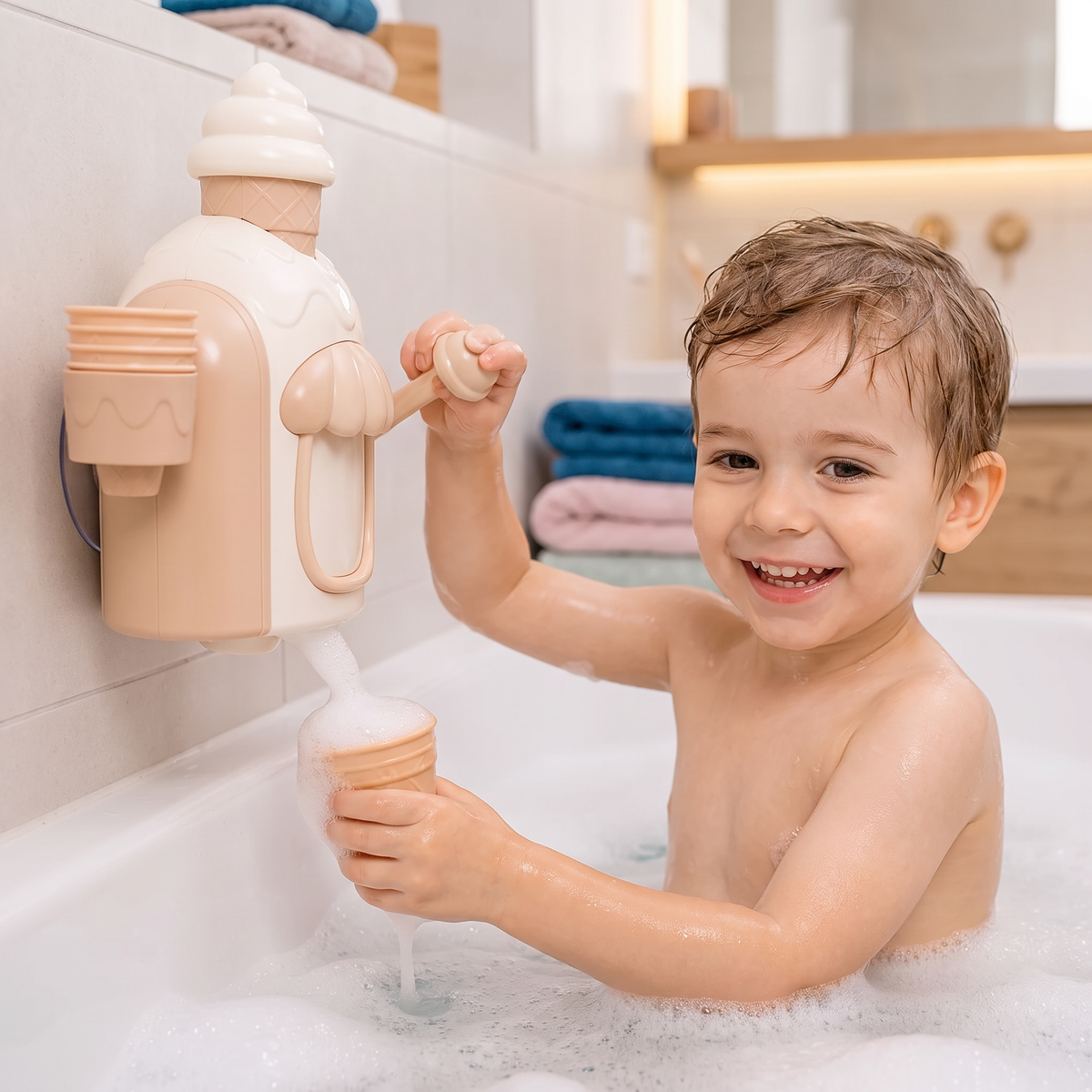 IJsmachine Baby Badspeelgoed met Zeepbellen