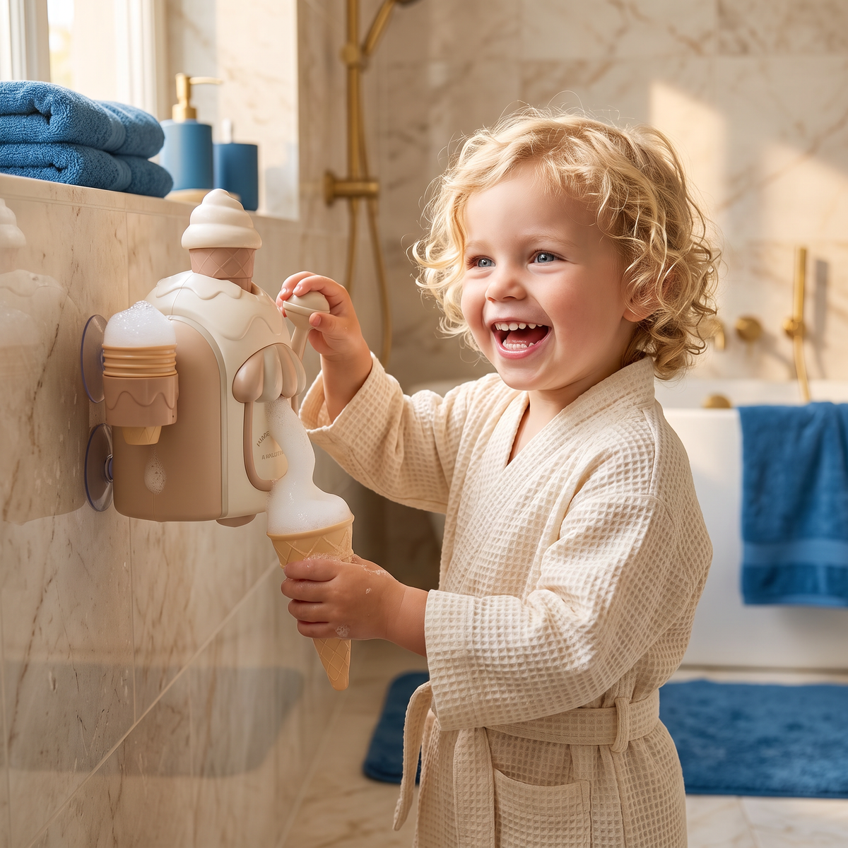 IJsmachine Baby Badspeelgoed met Zeepbellen