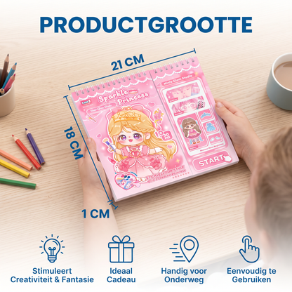 Prinsessen Aankleedstickerboek – Creatief Stickersplezier Voor Kinderen
