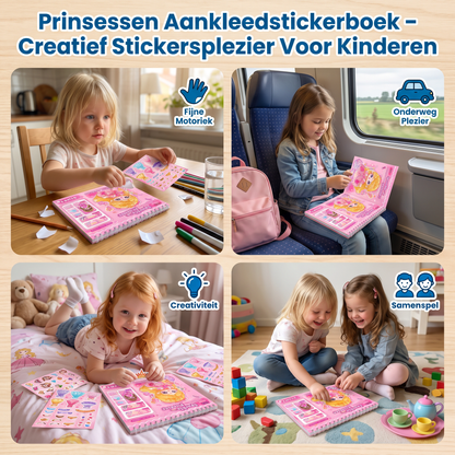 Prinsessen Aankleedstickerboek – Creatief Stickersplezier Voor Kinderen