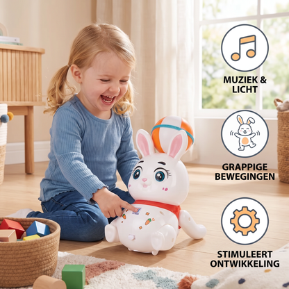 Interactief Dansend Hazenspeelgoed – Lichtjes, Muziek & Leuke Bewegingen