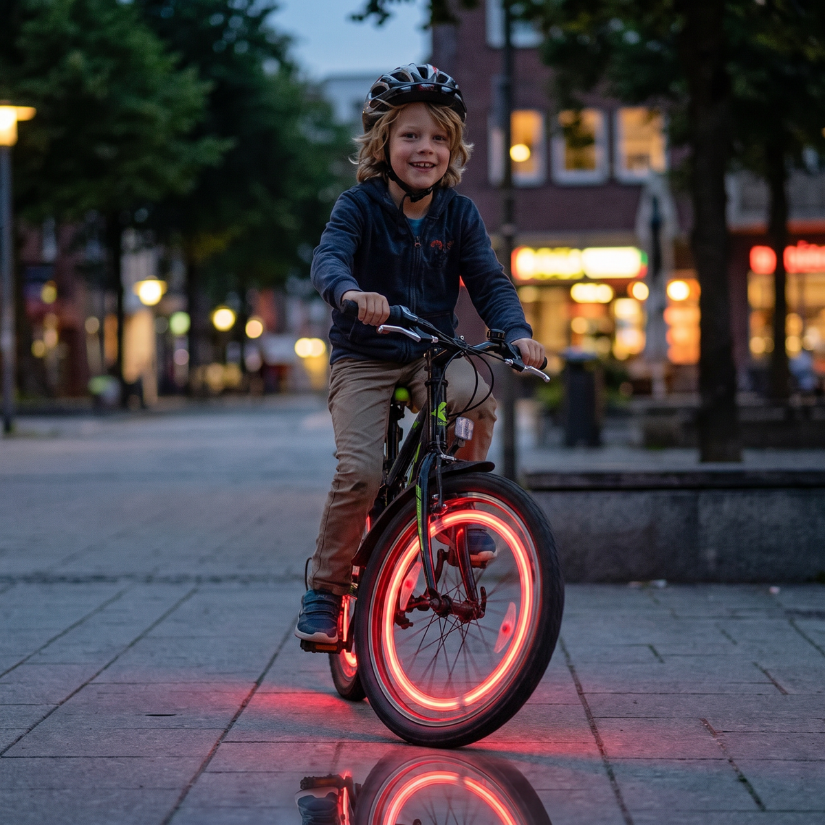 Kleurrijke LED-Spaakverlichting Voor De Fiets