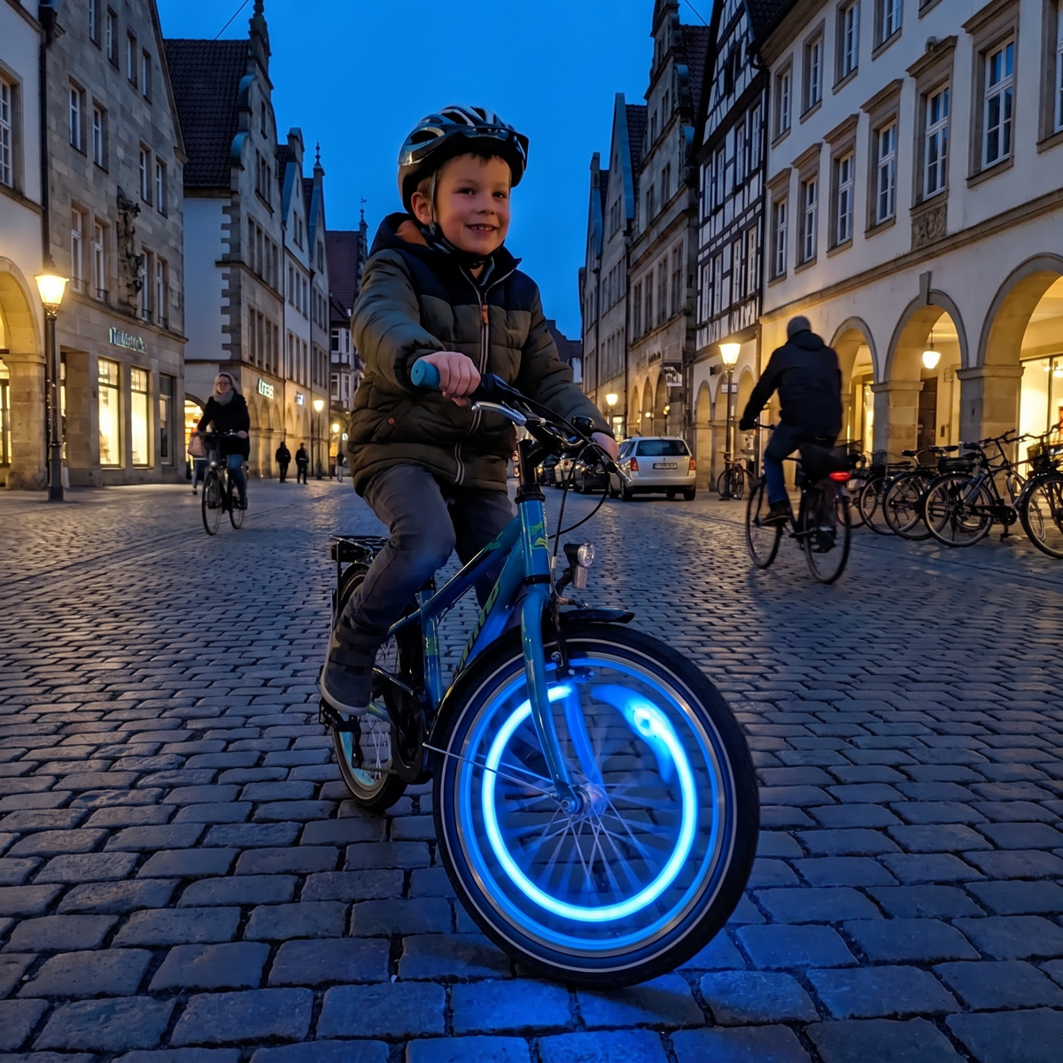 Kleurrijke LED-Spaakverlichting Voor De Fiets