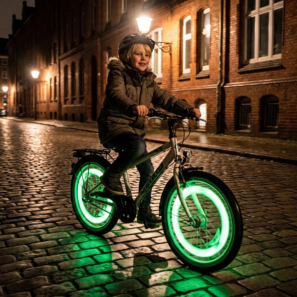 Kleurrijke LED-Spaakverlichting Voor De Fiets