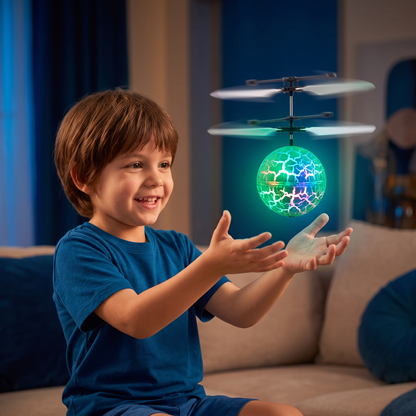 Handgestuurde Vliegende LED-Baldrone Voor Kinderen