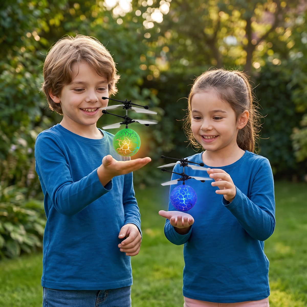Handgestuurde Vliegende LED-Baldrone Voor Kinderen